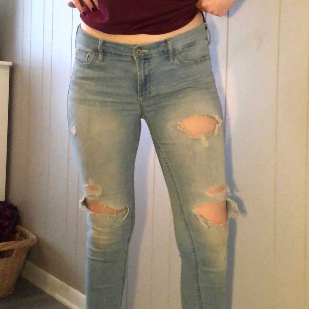 Hollister low rise super skinny jeans